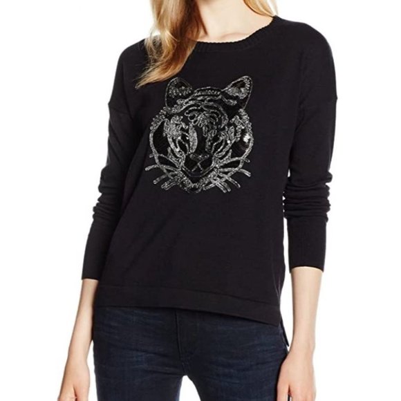 French Connection tiger embellished sweater - Picture 3 of 9